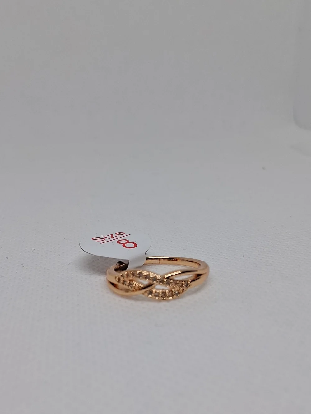 Rose Gold-Filled Infinity Twist Ring - Size 8